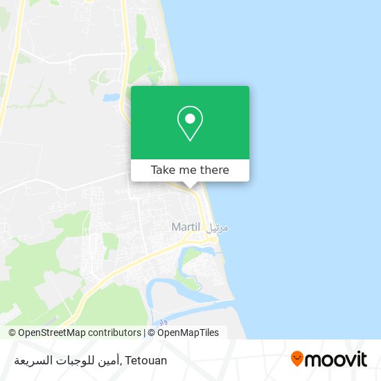 أمين للوجبات السريعة map