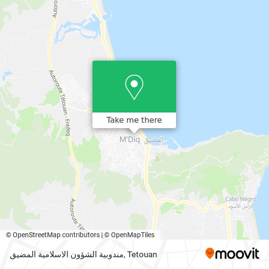 مندوبية الشؤون الاسلامية المضيق map