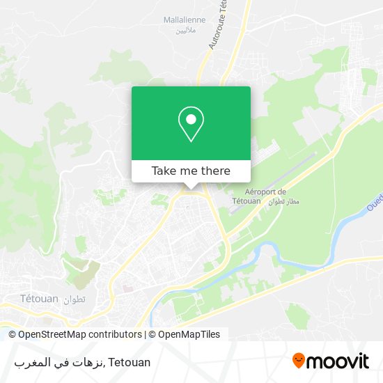 نزهات في المغرب map