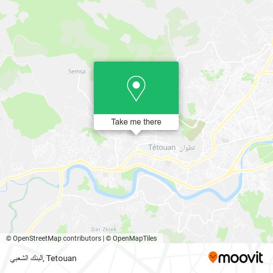 البنك الشعبي map