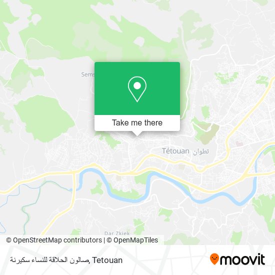 صالون الحلاقة للنساء سكيرنة map