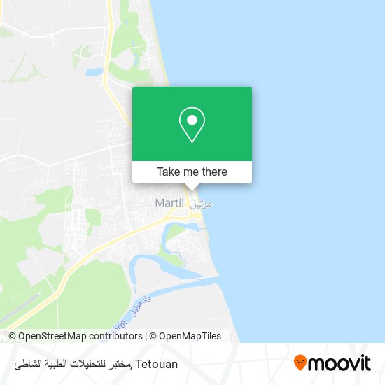 مختبر للتحليلات الطبية الشاطئ map