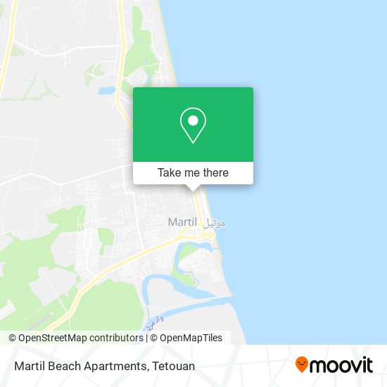 Martil Beach Apartments map