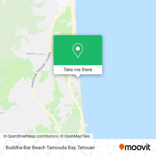 Buddha-Bar Beach Tamouda Bay map