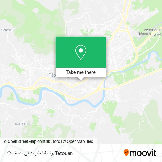 وكالة العقارات في مدينة ملاك map