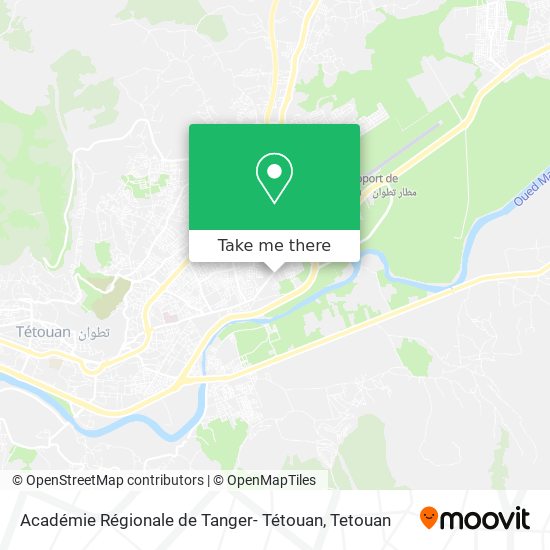 Académie Régionale de Tanger- Tétouan map