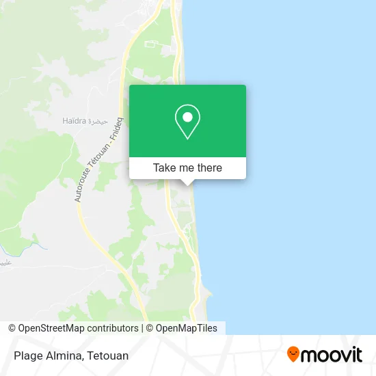 Plage Almina plan