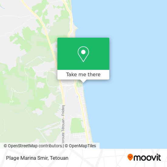 Plage Marina Smir map