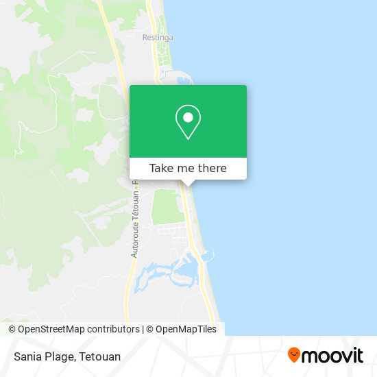 Sania Plage map