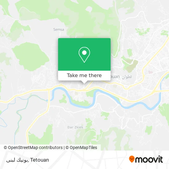 بوتيك لبنى map