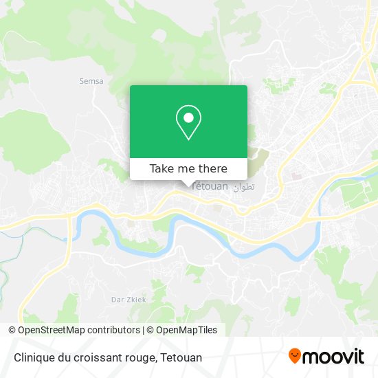 Clinique du croissant rouge map