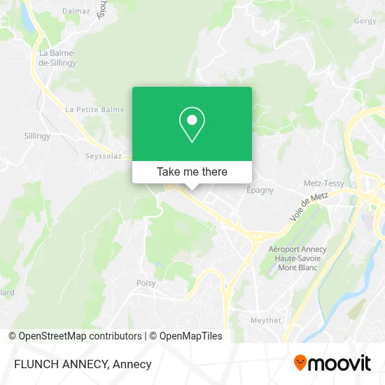 FLUNCH ANNECY map