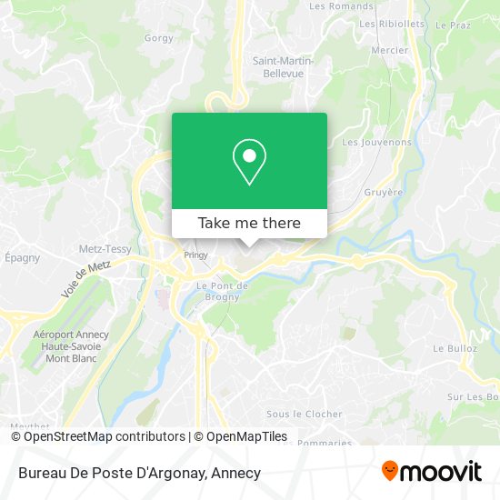 Bureau De Poste D'Argonay map