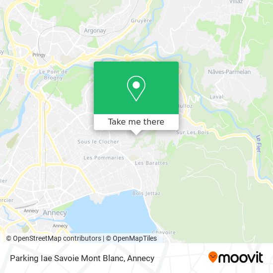Parking Iae Savoie Mont Blanc map