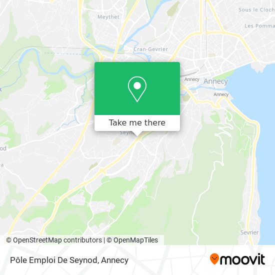 Pôle Emploi De Seynod map