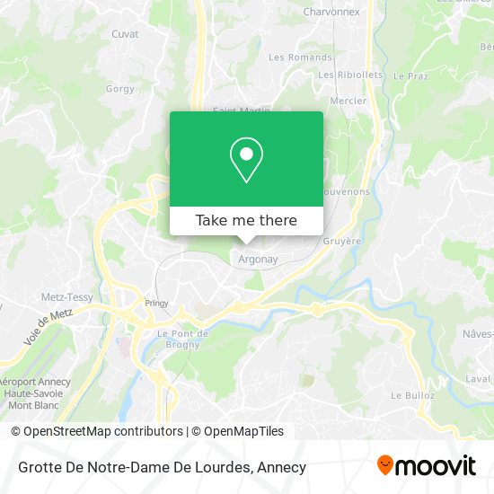 Mapa Grotte De Notre-Dame De Lourdes