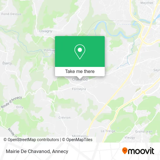 Mairie De Chavanod map