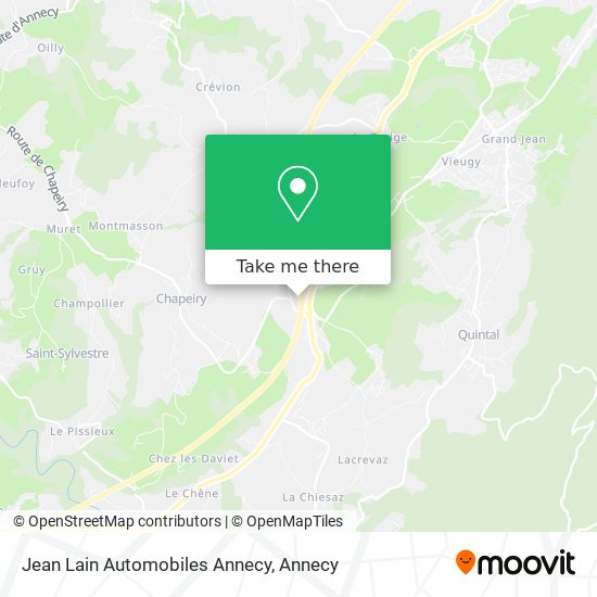 Jean Lain Automobiles Annecy map