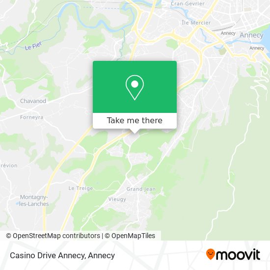 Casino Drive Annecy map