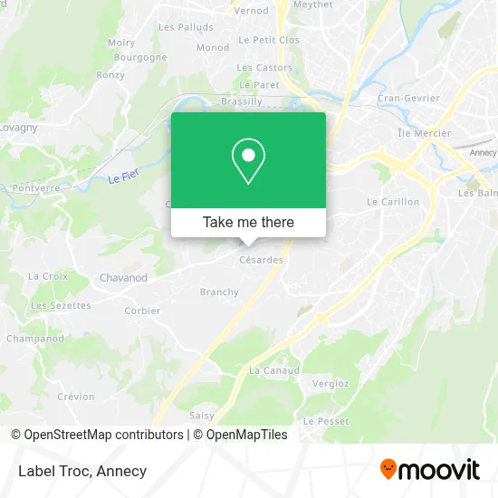 Label Troc map