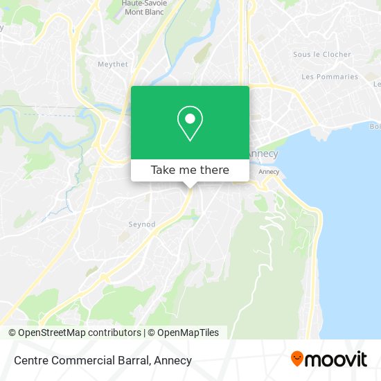 Centre Commercial Barral map