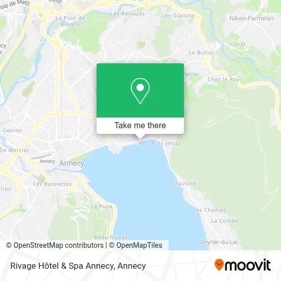 Rivage Hôtel & Spa Annecy map