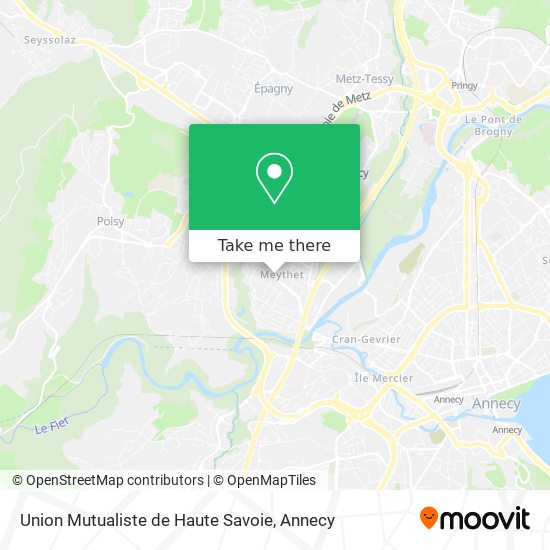 Union Mutualiste de Haute Savoie map