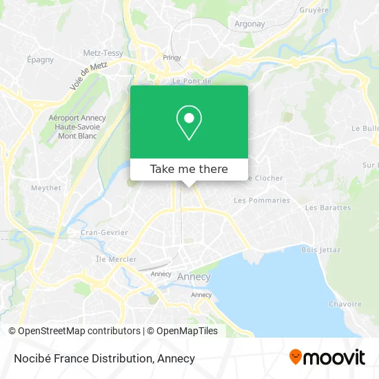 Nocibé France Distribution map