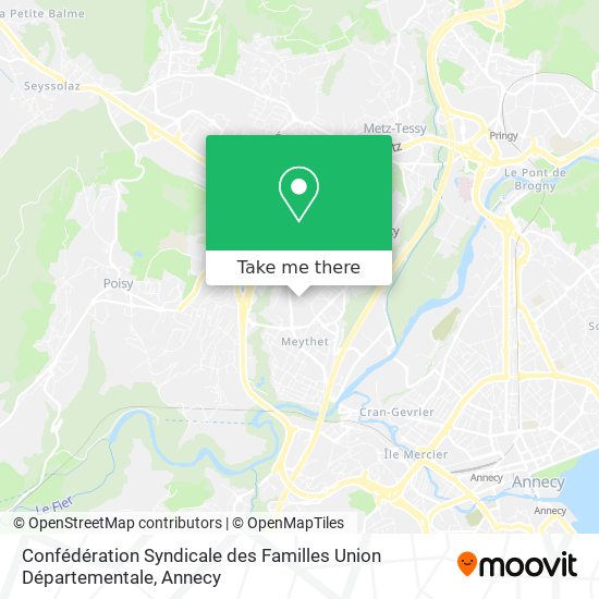 Confédération Syndicale des Familles Union Départementale map