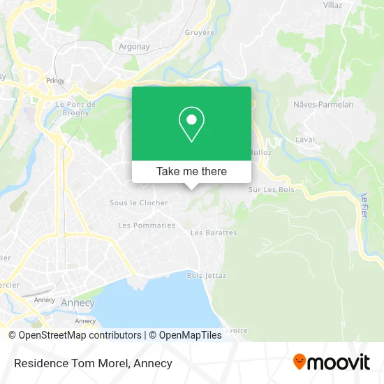 Residence Tom Morel map
