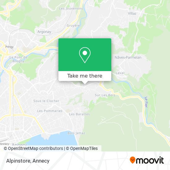 Mapa Alpinstore