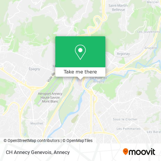 CH Annecy Genevois map