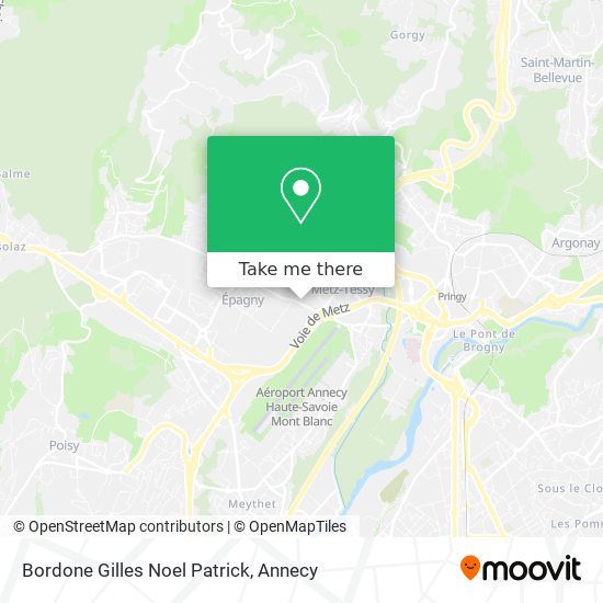 Bordone Gilles Noel Patrick map