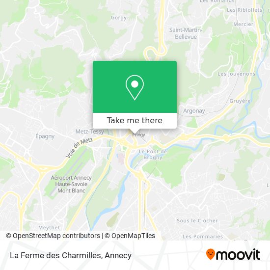 La Ferme des Charmilles map
