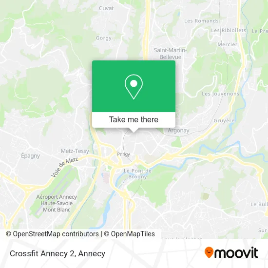 Crossfit Annecy 2 map