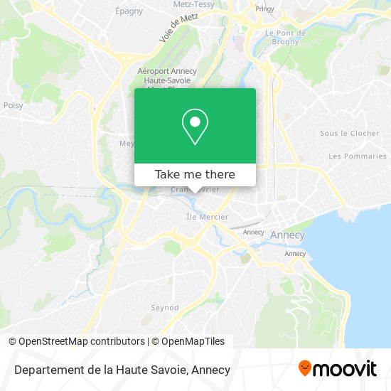 Departement de la Haute Savoie map