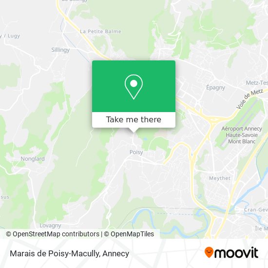 Marais de Poisy-Macully map