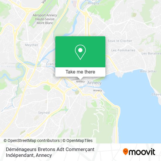 Déménageurs Bretons Adt Commerçant Indépendant map