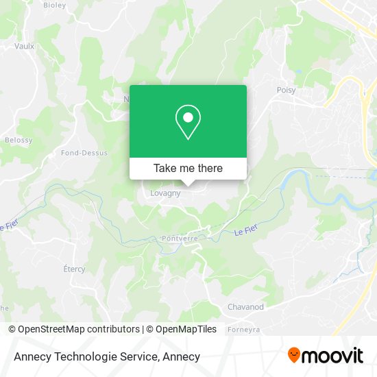 Mapa Annecy Technologie Service