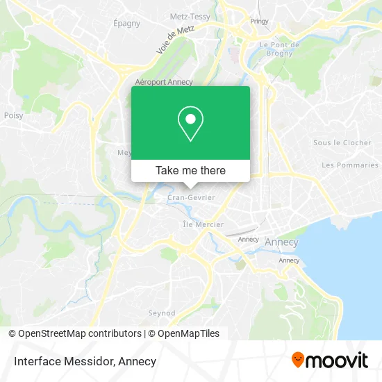 Interface Messidor map