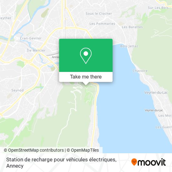 Mapa Station de recharge pour véhicules électriques