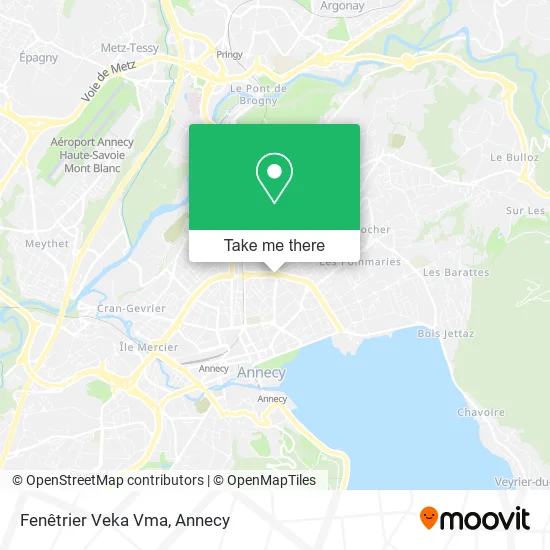 Fenêtrier Veka Vma map