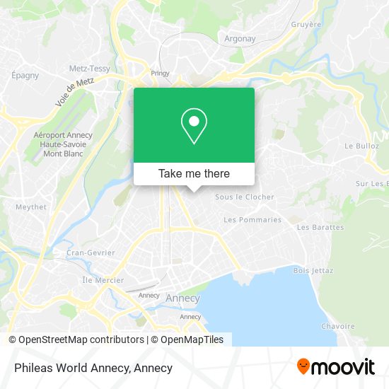 Phileas World Annecy map