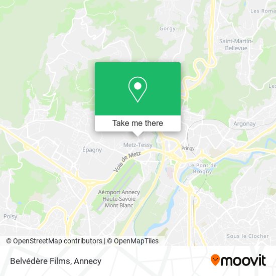 Belvédère Films map