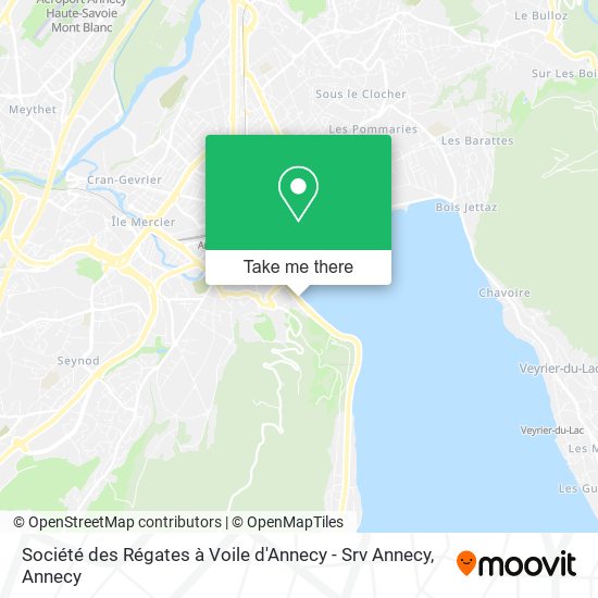 Société des Régates à Voile d'Annecy - Srv Annecy map