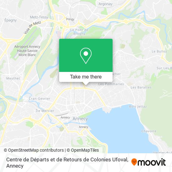 Centre de Départs et de Retours de Colonies Ufoval map