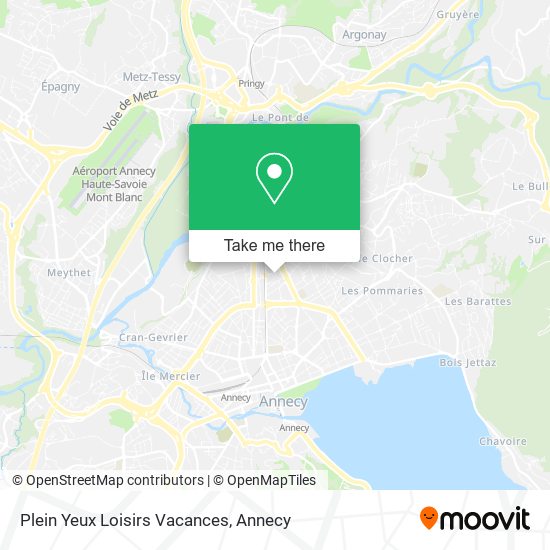Plein Yeux Loisirs Vacances map