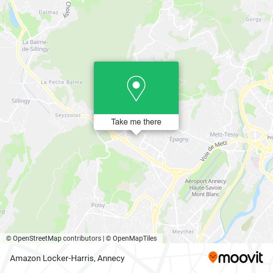 Amazon Locker-Harris map