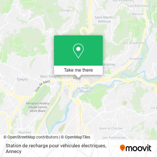 Mapa Station de recharge pour véhicules électriques