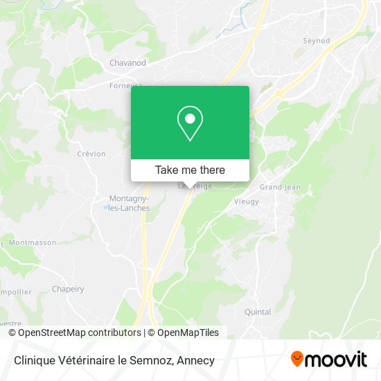 Clinique Vétérinaire le Semnoz map